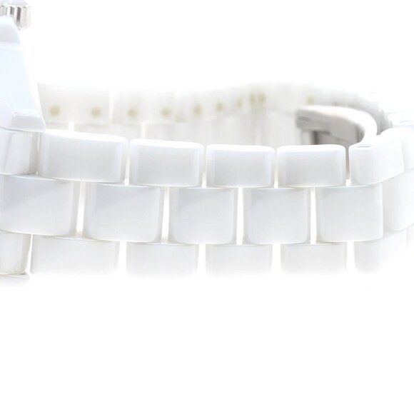 CHANEL J12 H1759 1.5"" White Ceramic Center Diamond Automatic Men's Watch - Picture 5 of 11